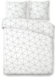 VISION Hugo Dekbedovertrekset - 100% katoen - Kingsize - 260 x 240 cm - Zwart en wit