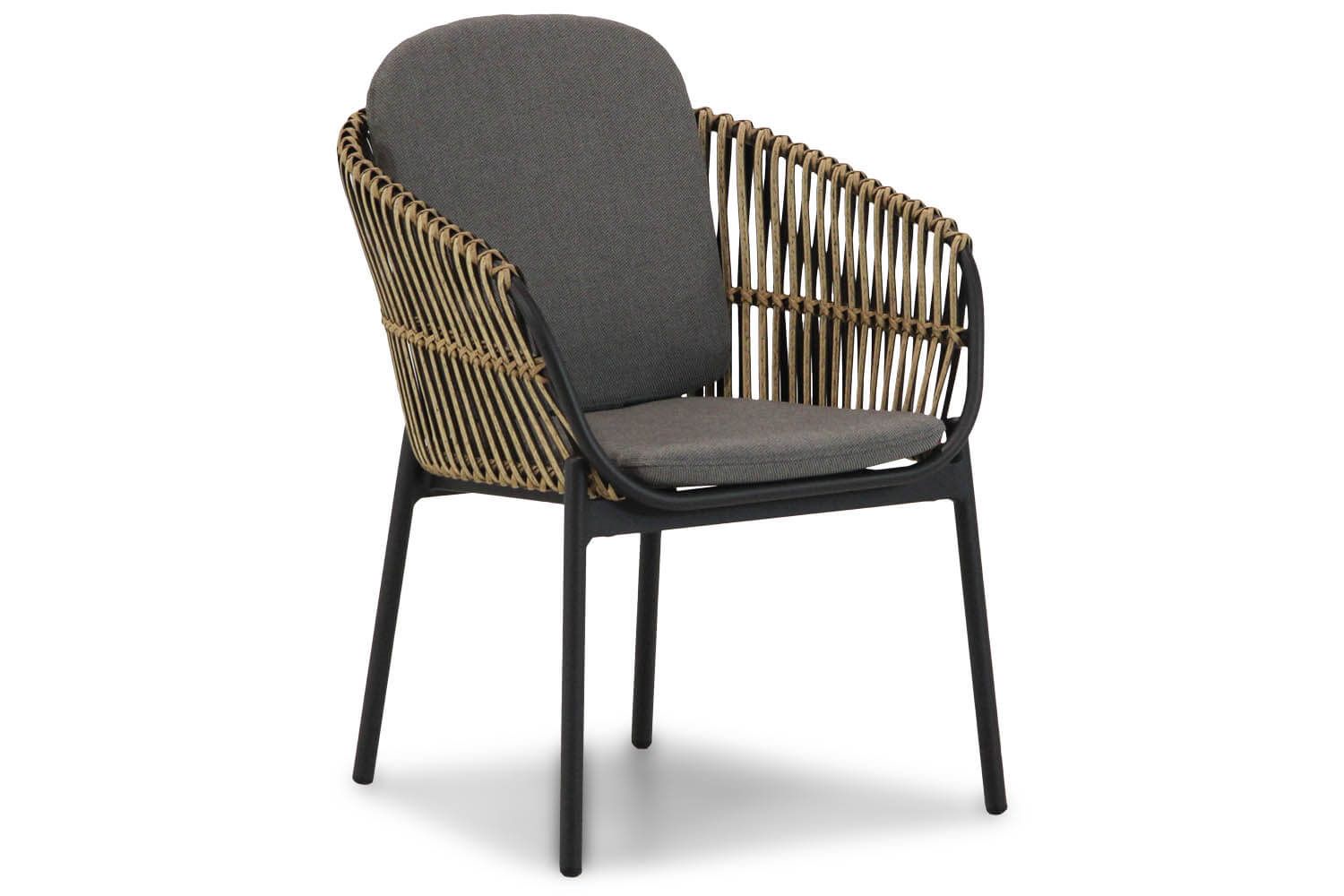 Coco Nathan Dining Tuinstoel - Antraciet/Grijs - EAN: 7434226843838