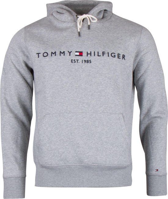 Tommy Hilfiger Tommy Logo Hoody Sporttrui - Mannen - Maat M - grijs