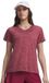 Under Armour Tech Twist V-neck T-shirt Dames Korte Mouw XS Rood/Ox Blood Polyester