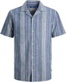 Jack & Jones Overhemd Jprblusummer Lin. Blen Dobby Ss Shi 12291964 Ashley Blue/regular Fit Mannen Maat - M