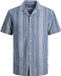 Jack & Jones Overhemd Jprblusummer Lin. Blen Dobby Ss Shi 12291964 Ashley Blue/regular Fit Mannen Maat - M