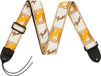 Fender Guitar Strap Monogrammed 2'' White/Brown/Yellow