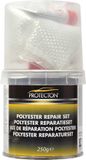 Protecton Polyester Reparatieset - Met hars en verharder - Sterke Hechting – Sneldrogend – Voor Metaal, Hout & Kunststof - 250 gram