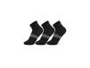 LI-NING Chaussettes basses (lot de 3) Noir nouveau/Noir nouveau/Noir nouveau L AWTW007-1H