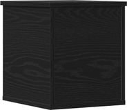 vidaXL Opslagdoos Zwart Eiken 30 x 35 x 35 cm Bewerkt Hout