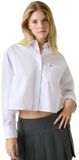 Guess Jeans W6rh64wh7p1 Cropped Overhemd Met Lange Mouwen Wit XS Vrouw