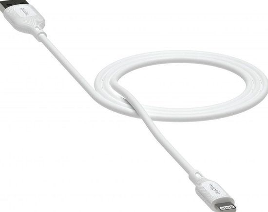 Mophie Essentials USB-A naar Lightning Kabel 12W 1 Meter Wit