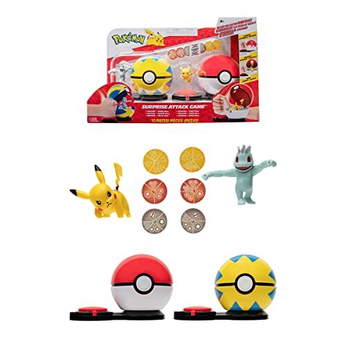 Bandai POK Poké Ball Attaque Surprise Machop Pikachu W2