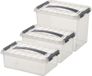 Sunware Boîtes de rangement Set 6x Pièces en 4-6-9 Litres Plastique avec Couvercle