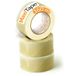 OFITURIA Transparante verpakkingstape voor het verpakken van kartonnen verzenddozen, bruiloft, veilig verpakkingsproduct (36 mm x 160 m, transparant, 3 rollen)