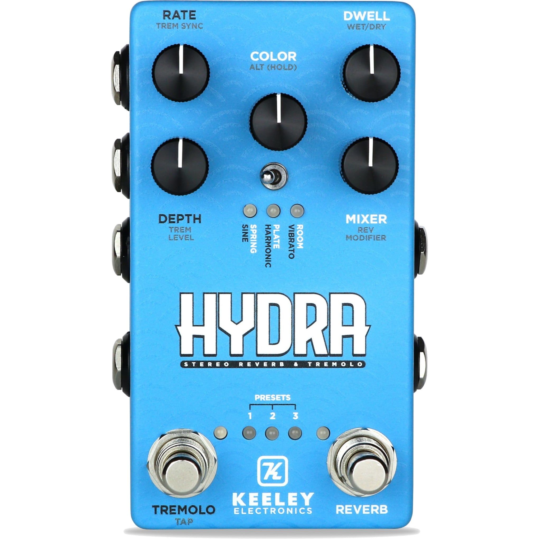 Keeley Hydra Stereo Reverb / Tremolo effectpedaal - Gitaar - Universeel