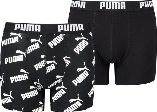 Puma Jongens Boxershorts 2 Pack Zwart 122/128