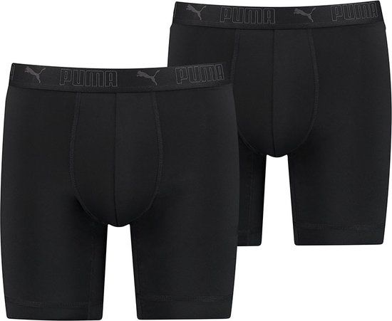 Puma 2-pack extra lange boxershort - Microfiber - Zwart - XL - Mannen