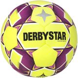 Derbystar Indoor Voetbal Beta V24 142004 Geel/Lila Maat 4 Synthetisch Volwassenen