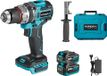 Perceuse sans fil, moteur sans balai, conception sans fil, 2 batteries, 1 chargeur