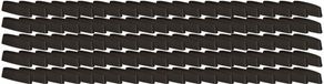 KOTARBAU PVC Raamdrainage Afdekking - 36 mm - Bruin - Set van 100 Stuks