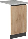 Vicco R-Line Vaatwasserfrontpaneel – 45 cm, WB Marmer Krachtige eik goud