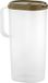 Benson Waterkan - Transparant/Taupe Bruin - 1,8 Liter - Kunststof