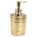 Gedy Kelly Zeepdispenser, keramiek, goud, 7,2 x 7,2 x 16,3 cm, inhoud 240 ml