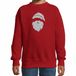 Bellatio Decorations Kerst sweater kinderen rood zilveren Santa glitter bedrukking 134/146