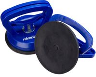 Relaxdays glasdrager - set van 2 - Ø 12 cm - tot 45 kg - tegel zuignap