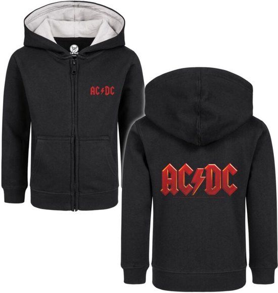 AC/DC Logo Kinder vesten zwart Biologisch katoen