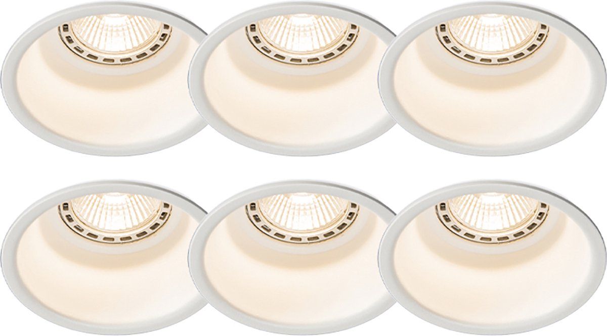 QAZQA Dept - Design Inbouwspot - 1 lichts - Ø 8.9 cm - Wit