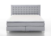 Atlantic Home Collection ANNI160-01 boxspringbed ANNI, stof, lichtgrijs, 160 x 200 cm