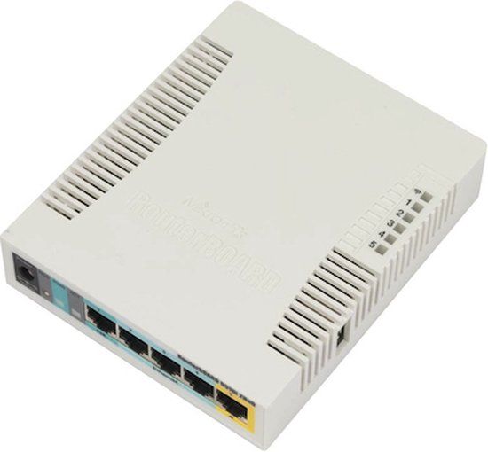 MikroTik RB951Ui-2HnD Wireless Router - 2.4 GHz - White