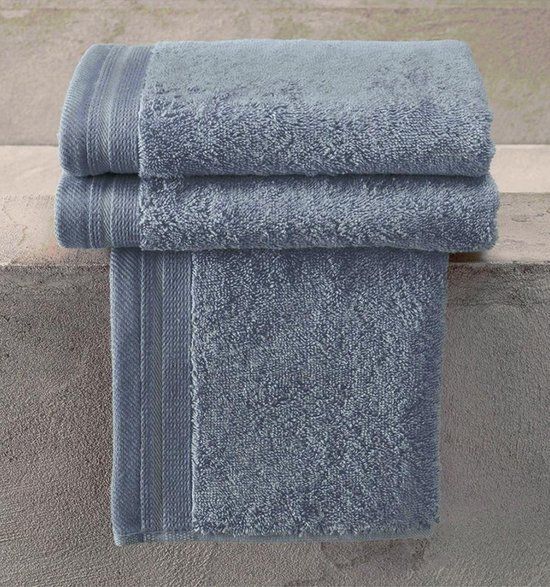 De Witte Lietaer Excellence Badhanddoek - 70x140 cm - Stone Blue