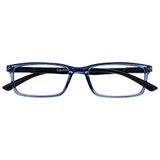 OPULIZE See Blauw Licht Blokkeert Leesbril Blauw Zwarte Arm Computer Gamen Ontspiegeld Mannen Vrouwen B9-3 +3,50
