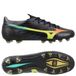 Mizuno Alpha Iii Elite Fg Bright Black - Noir/orange/evening Prim - Herbe Naturelle (Fg), pointure 46