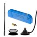 NooElec NESDR Mini 2+ 0,5 PPM TCXO RTL-SDR & ADS-B USB-ontvangerset met antenne, zuignap en vrouwelijke SMA-adapter. RTL2832U & R820T2 tuner. Goedkope software-gedefinieerde radio