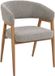 DÉJA Living Eetkamerstoel Fureso - Taupe/Naturel - Set van 2