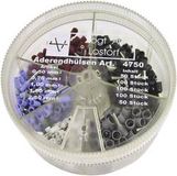 Vogt Verbindungstechnik 4750 Assortiment adereindhulzen 0.5 mm², 0.75 mm², 1 mm², 1.5 mm², 2.5 mm² Deels geïsoleerd Wit