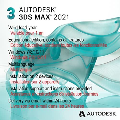 Generic Autodesk 3DS Max 2021 1 Jaar Licentie | Windows (64 Bit Only ...