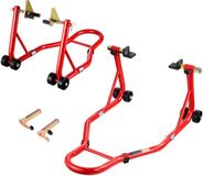 VEVOR Motorfietsstandaard Voor- en Achterspoolift Paddock Swingarm Rood 385kg