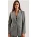 Ted Baker Koa Pinstripe Single Breasted Tailleur Gris