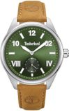 Timberland ILG of Switzerland AG Horloge Fern Row Heren Polshorloge Groen Leer Staal Mineraalglas Datum Analoog Quartz