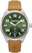 Timberland ILG of Switzerland AG Horloge Fern Row Heren Polshorloge Groen Leer Staal Mineraalglas Datum Analoog Quartz