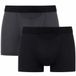 HOM Boxerlines#2 HO1 Boxer Briefs (2-pack) Heren Boxer met horizontale gulp Zwart/Antraciet M
