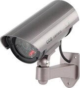 Neview Dummy camera - realistisch - zilver - professioneel - voor binnen en buiten - knipperend led indicator zilver