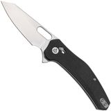 QSP Knife Emu 164-A1, Stonewashed 14C28N, Black Micarta, zakmes