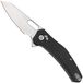 QSP Knife Emu 164-A1, Stonewashed 14C28N, Black Micarta, zakmes