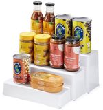 Koelkast Kruidenrek Magnetische Plank Met Papieren Handdoekhouder 2 Niveaus Keuken Koelkast Opbergrek (Zwart, Medium)