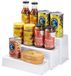 Koelkast Kruidenrek Magnetische Plank Met Papieren Handdoekhouder 2 Niveaus Keuken Koelkast Opbergrek (Zwart, Medium)