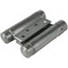 IBFM Charnière pour porte battante en acier inoxydable mat avec ressort, ouverture des deux côtés et fermeture automatique, 175 mm, capacité de charge 55 kg