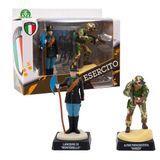 Giochi Preziosi Eer25400 Italiaanse legerfiguren, 8 cm, motief: lansondersteuner regiment Montebello+Alpine parachutist Ranger, zeer gedetailleerd, voor kinderen vanaf 3 jaar