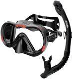 Seacsub Boss Dry Snorkelset Zwart